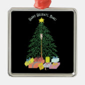 Christmast Tree Square Metal Tree Ornament (Voorkant)