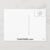 Christmast Trees Blauwgroen Lint - Ovariumkanker Feestdagenkaart (Achterkant)