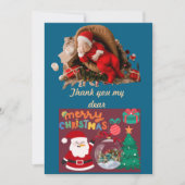 ChristmasThank Wenskaart Bedankkaart (Voorkant)