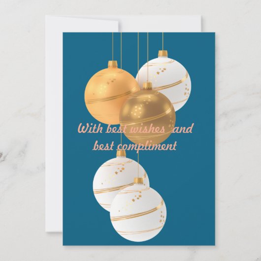 ChristmasThank Wenskaart Bedankkaart (Achterkant)