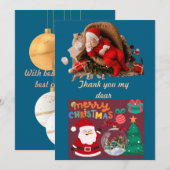 ChristmasThank Wenskaart Bedankkaart (Voorkant / Achterkant)