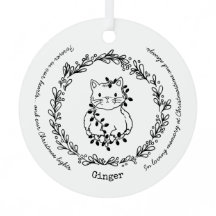 Christmastime Cat Pet Memorial