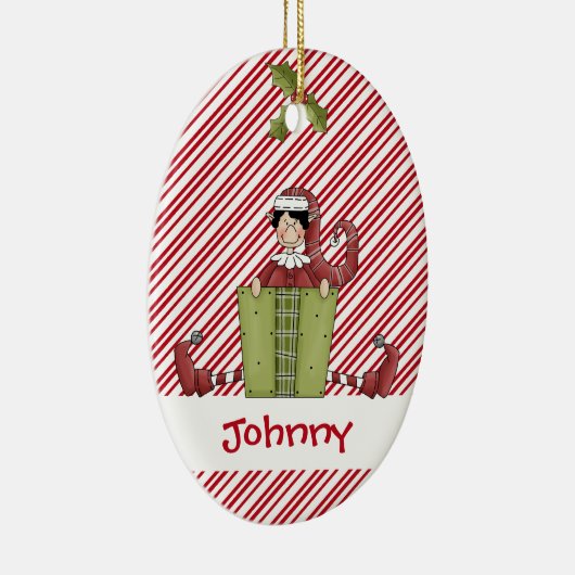 Christmastime Elf Buddy Gift Keramisch Ornament (Rechts)