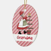 Christmastime Mrs Santa Claus Tree Keramisch Ornament (Links)