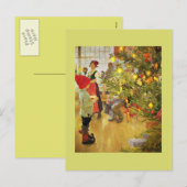 Christmastime opnieuw feestdagenkaart (Voorkant / Achterkant)