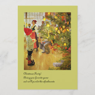 Christmastime Opnieuw kleine jongen en Julgran Kaart