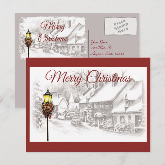  ChristmasTown Briefkaart (Voorkant / Achterkant)