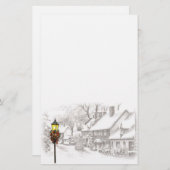  ChristmasTown Stationery Briefpapier (Voorkant / Achterkant)