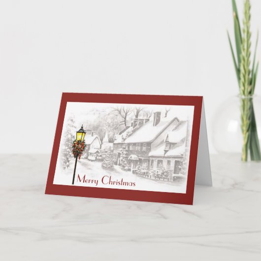 ChristmasTown Wenskaart Feestdagen Kaart (Voorkant)
