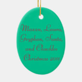 Christmasy Goodness #2 Keramisch Ornament (Achterkant)