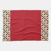Christmasy Polka Dots Microfiber Kitchen Towel Theedoek (Horizontaal)
