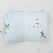 Christmis Shopping Girl - Kaart kerstcadeautjes (Binnen)