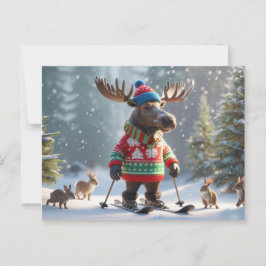 Christmoose en vrienden Kerst persoonlijk Briefkaart