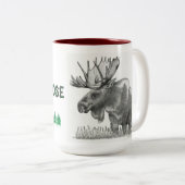 Christmoose Tweekleurige Koffiemok (Voorkant rechts)