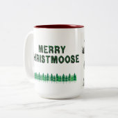 Christmoose Tweekleurige Koffiemok (Voorkant links)