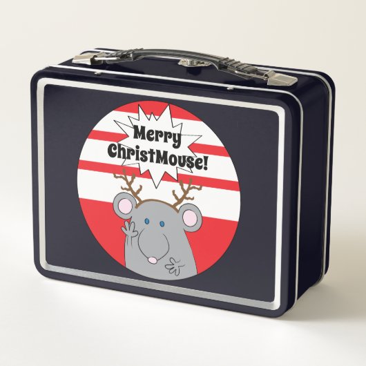 ChristMouse Metalen Lunchbox (Achterkant)
