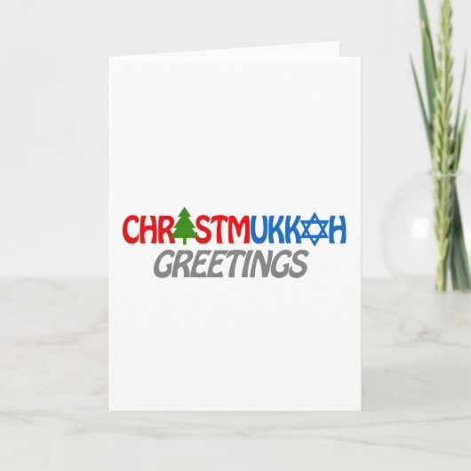 CHRISTMUKKAH GREETINGS -.png Feestdagen Kaart (Voorkant)