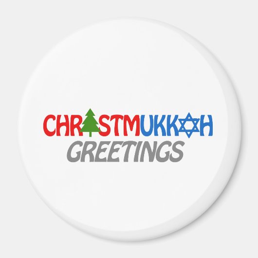 CHRISTMUKKAH GREETINGS -.png Magneet (Voorkant)