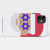 christmukkah santa claus emoji Case-Mate iPhone case (Achterkant (horizontaal))