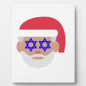 christmukkah santa claus emoji fotoplaat (Voorkant)