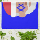 christmukkah santa claus emoji theedoek (Gevouwen)