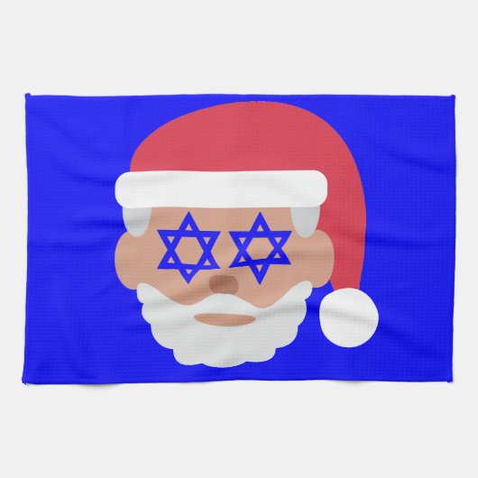 christmukkah santa claus emoji theedoek (Horizontaal)
