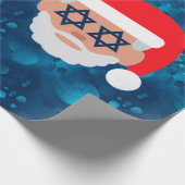 christmukkah santa emoji cadeaupapier (Hoek)