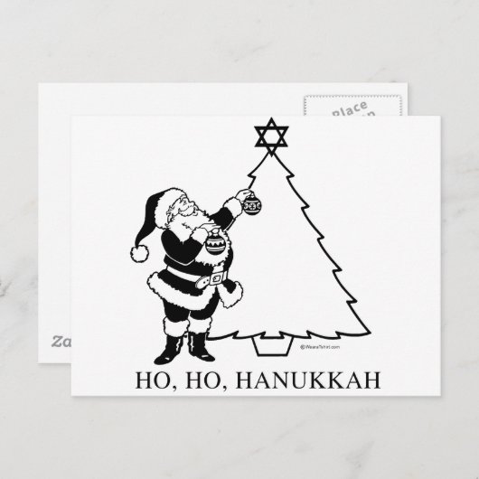CHRISTMUKKAH TREE BRIEFKAART (Voorkant / Achterkant)