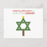 CHRISTMUKKAH TREE FEESTDAGENKAART<br><div class="desc">Vakantige Humor T-shirts en Apparel Funny Holiday Gear: T-shirts,  Hoodies,  Stickers,  Buttonnen en geschenken.</div>