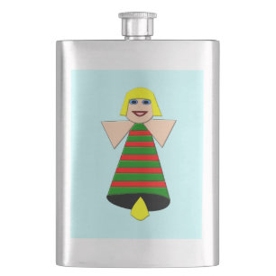 Christnas Angel Bell Flasks Heupfles
