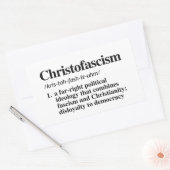 Christofascisme Definitie Rechthoekige Sticker (Envelop)