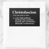 Christofascisme Definitie Rechthoekige Sticker (Tas)