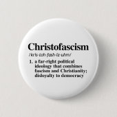 Christofascisme Definitie Ronde Button 5,7 Cm (Voorkant)