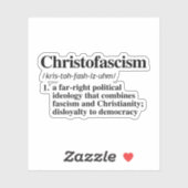 Christofascisme Definitie Sticker (Vel)