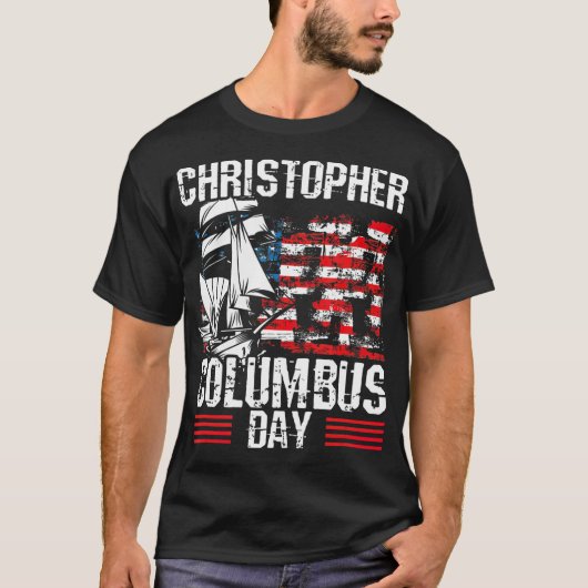 Christoffel Columbus Dag 1492 Italiaanse Ontdekkin T-shirt (Voorkant)