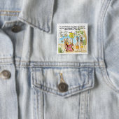 Christoffel Columbus immigreert naar Amerika Vierkante Button 5,1 Cm (In situ)