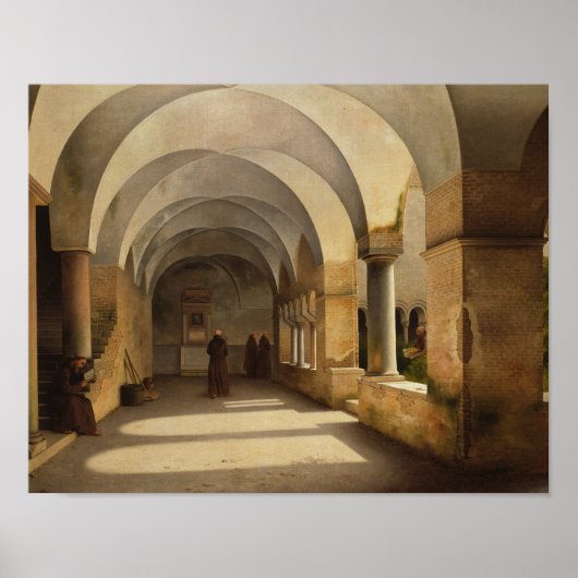 Christoffer Wilhelm Eckersberg - The Cloisters Poster (Voorkant)