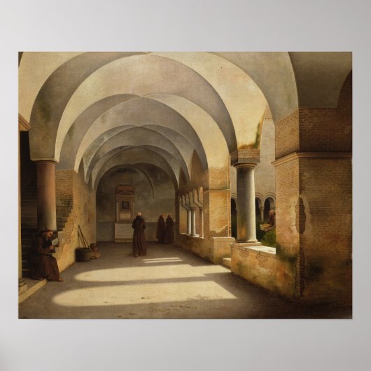 Christoffer Wilhelm Eckersberg - The Cloisters Poster (Voorkant)