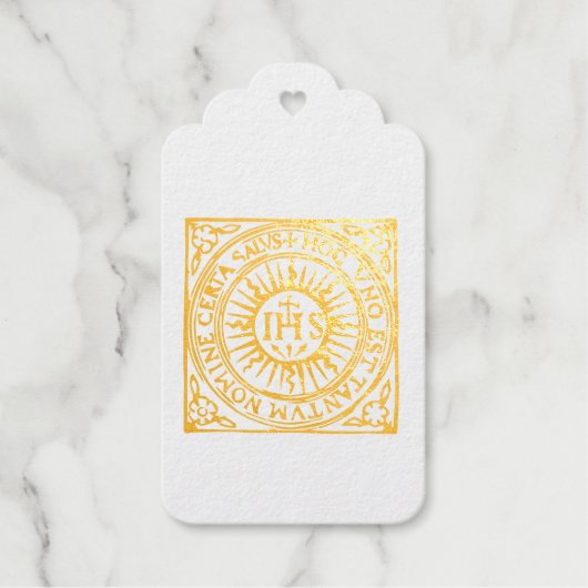 Christogram Folie Gift Labels (Voorkant)