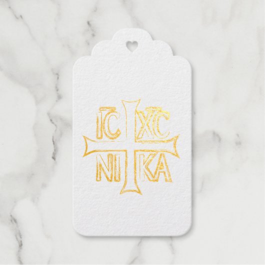Christogram Folie Gift Labels (Voorkant)