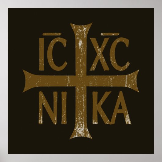 Christogram ICHC NIKA Poster (Voorkant)