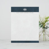 Christogram ICXC NIKA Jesus Verkopers Gepersonaliseerd Briefhoofd (Staand voorkant)