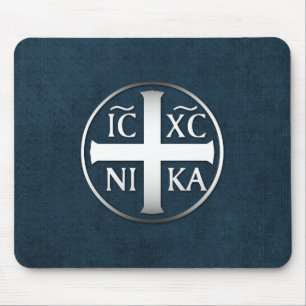 Christogram ICXC NIKA Jesus Verkopers Muismat