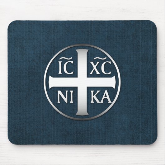 Christogram ICXC NIKA Jesus Verkopers Muismat (Voorkant)