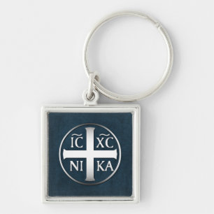 Christogram ICXC NIKA Jesus Verkopers Sleutelhanger