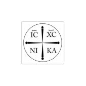 Christogram ICXC NIKA Rubber Stamp Rubberstempel (Afrduk)