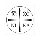 Christogram ICXC NIKA Rubber Stamp Zelfinktende Stempel (Design)