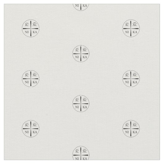 Christogram ICXC NIKA Stof (Close Up)