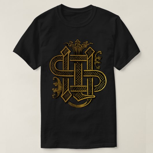 Christogram IHS Jesuits Jesus T-shirt (Design voorkant)