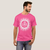 Christogram Jesuits Jesus Religious Title Symbol T-shirt (Voorkant volledig)